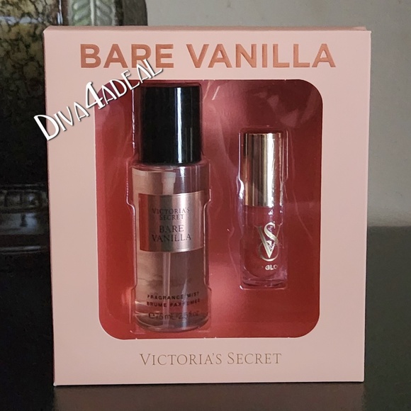 Victoria’s Secret BARE VANILLA MIST & KISS 2PC Gift Set - Picture 1 of 2